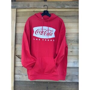 Coca-Cola Red‎ Hoodie Las Vegas Red Size XL Drink Coca-Cola Coke Merch